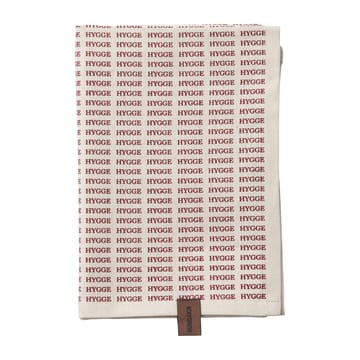 Humdakin Notes of Hygge ręcznik kuchenny świąteczny 2-pak - Off white-red - Humdakin