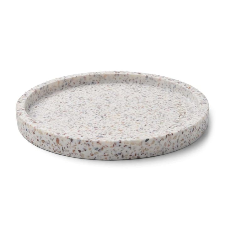 Humdakin Terrazzo taca okrągła Ø20 cm - Biało-brązowy - Humdakin