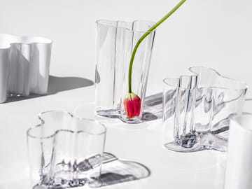 Alvar Aalto wazon, Savoy clear - 120 mm - Iittala