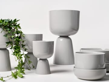 Doniczka Nappula Ø12,5 cm w19 cm - Jasnoszara - Iittala