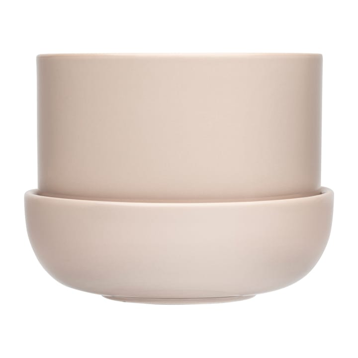 Doniczka z podstawką Nappula Ø17 cm w13 cm - Beige - Iittala