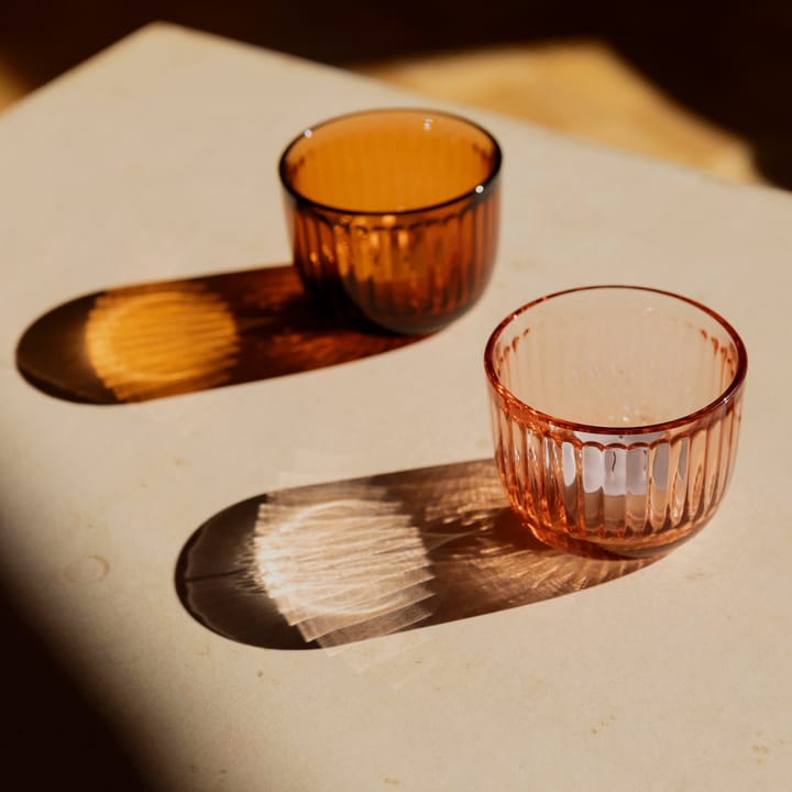 Raami świecznik 9 mm - salmon pink - Iittala