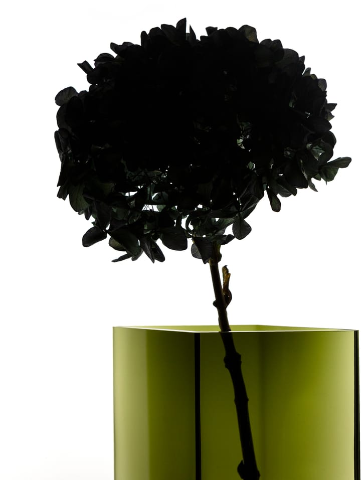 Ruutu wazon 20.5x18 cm, moss green Iittala