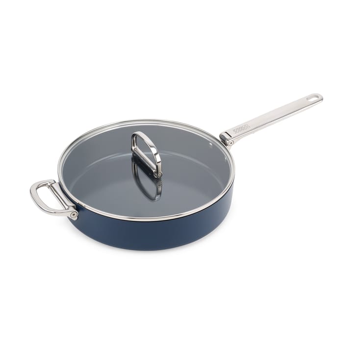 Rondel Space Non Stick z pokrywką Ø28 cm - Niebieski - Joseph Joseph