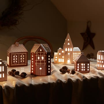 Gingerbread Świecznik duży 17 cm - brązowy - Kähler