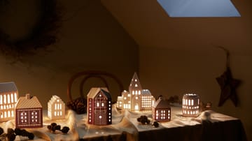 Gingerbread Świecznik duży 17 cm - brązowy - Kähler