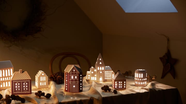 Gingerbread Świecznik duży 17 cm, brązowy Kähler