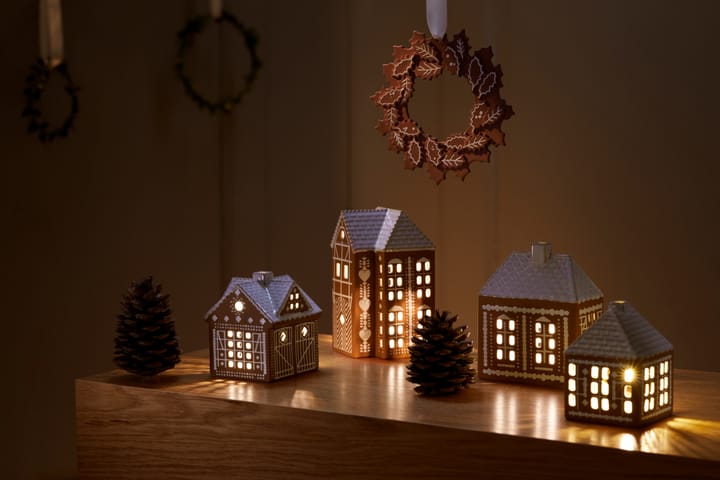 Wianek świąteczny Gingerbread Ø18.5 cm - Brązowy - Kähler