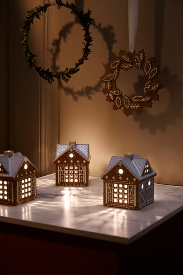 Wianek świąteczny Gingerbread Ø18.5 cm - Brązowy - Kähler