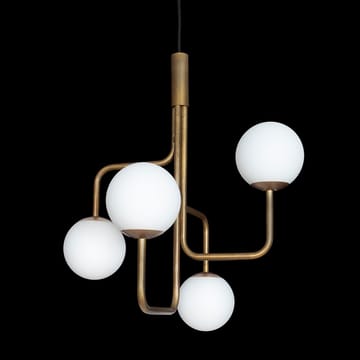 Lampa wisząca Strapatz glob Ø78 cm -  mosiądz-opal - Konsthantverk