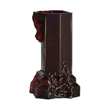 Wazon Rocky Baroque 35 cm - Oxblood - Kosta Boda