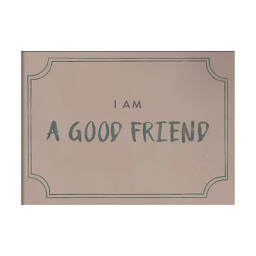 Plakat Good Friend Diploma 21x30 cm - Dusty rose - Kunskapstavlan®