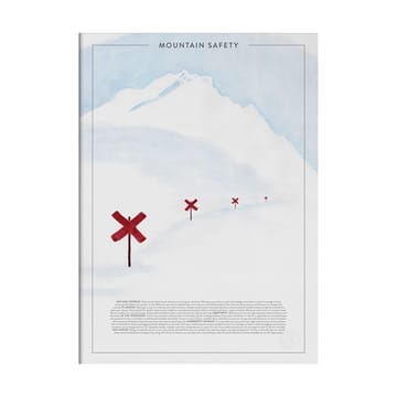 Plakat Mountain Safety - 30x40 cm - Kunskapstavlan®