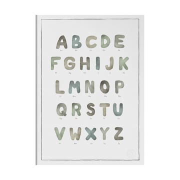 Plakat The Alphabet watercolour - 50x70 cm - Kunskapstavlan®