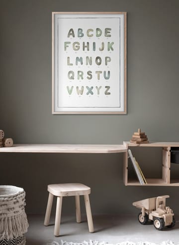 Plakat The Alphabet watercolour - 50x70 cm - Kunskapstavlan®