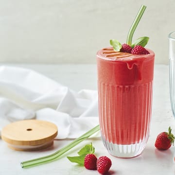 Szklanka do smoothie Ouessant z pokrywką i słomką 43 cl - Przezroczysta - La Rochère