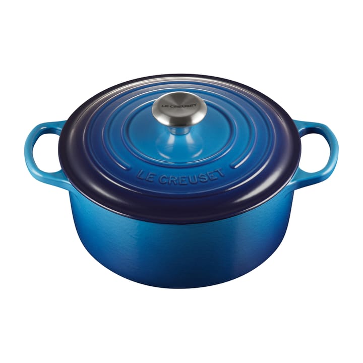 Le Creuset Signature okrągły garnek 4,2 l - Azure blue - Le Creuset