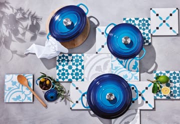 Le Creuset Signature okrągły garnek 6,7 l - Azure blue - Le Creuset