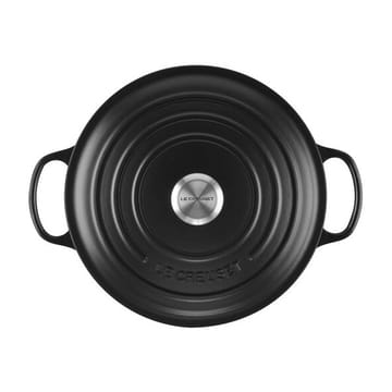 Le Creuset Signature okrągły garnek 6,7 l - Matte black - Le Creuset