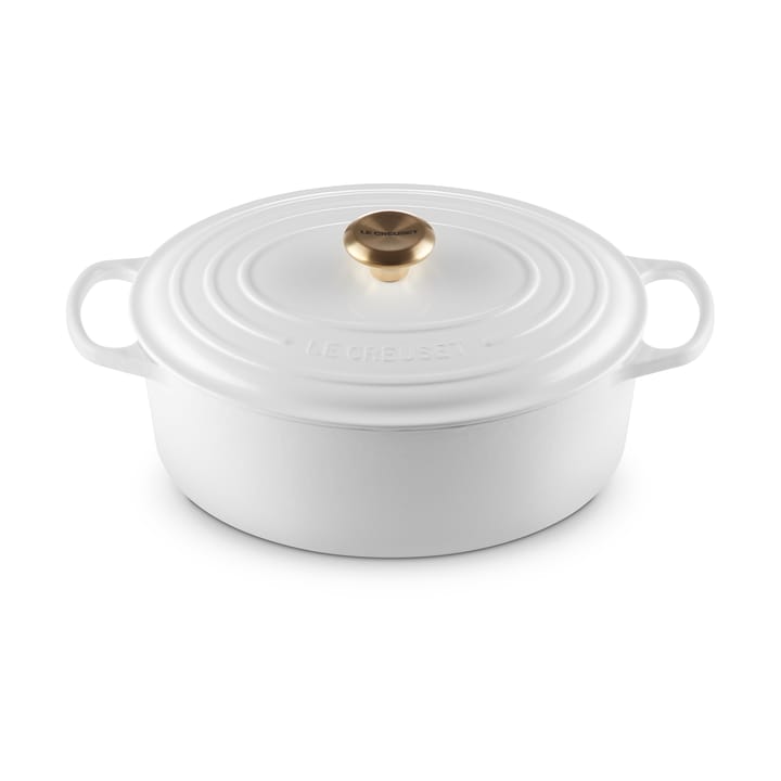 Le Creuset Signature owalny garnek 6,3 l - White - Le Creuset