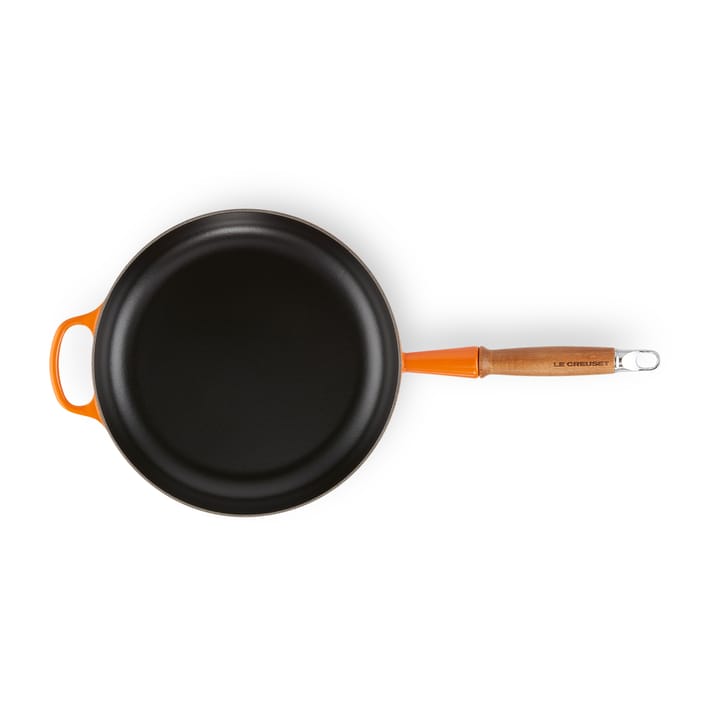 Le Creuset Signature patelnia do smażenia z drewnianym uchwytem 28 cm, Flame Le Creuset