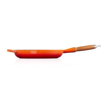 Le Creuset Signature patelnia do smażenia z drewnianym uchwytem 28 cm - Flame - Le Creuset