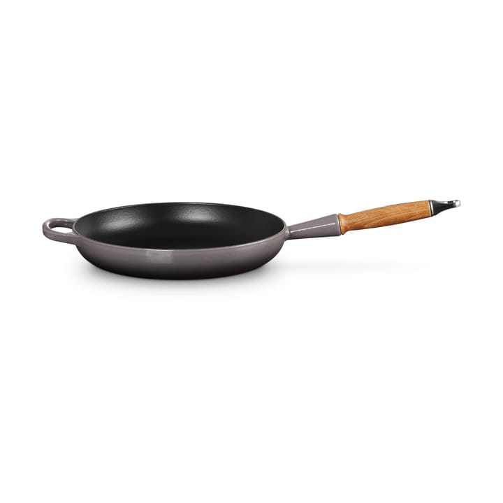 Le Creuset Signature patelnia do smażenia z drewnianym uchwytem 28 cm, Flint Le Creuset