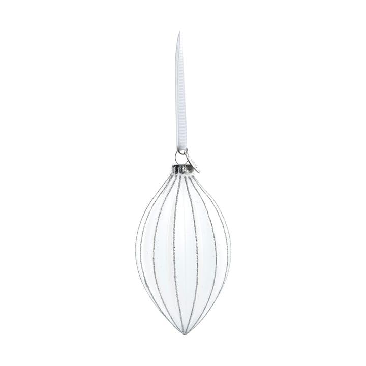 Bombka choinkowa Navina 12 cm - White-Silver - Lene Bjerre