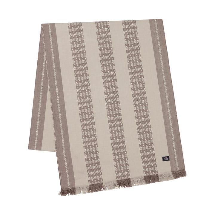 Bieżnik na stół Jacquard Striped 50x250 cm - Beige - Lexington