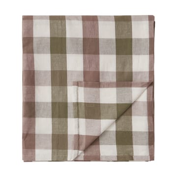 Checked Cotton Linen obrus 150x250 cm - Olive - Lexington