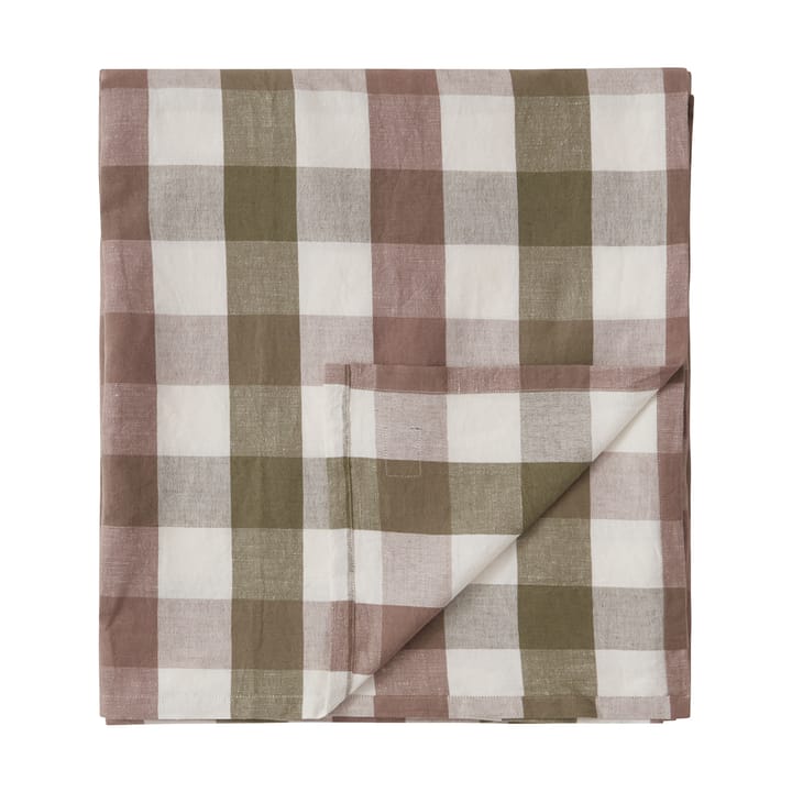 Checked Cotton Linen obrus 150x250 cm, Olive Lexington