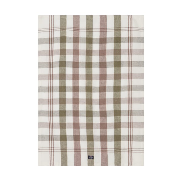 Checked Linen/Cotton ręcznik kuchenny 50x70 cm, Olive Lexington