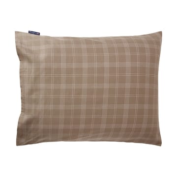 Checked Pinpoint Oxford poszewka 50x60 cm - Brown - Lexington