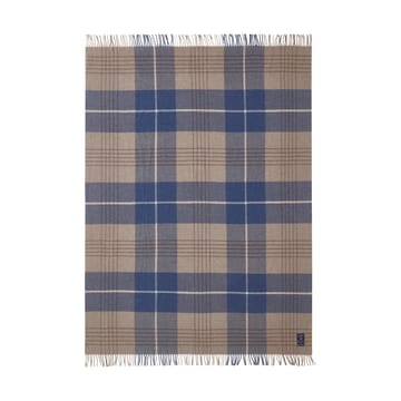 Koc Checked Recycled Wool 130x170 cm - Denim blue-beige - Lexington