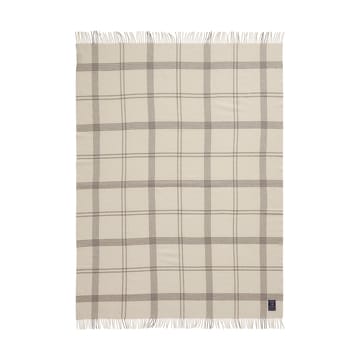 Koc Checked Recycled Wool 130x170 cm - White-dark gray - Lexington