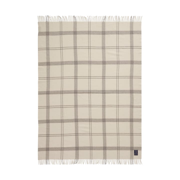 Koc Checked Recycled Wool 130x170 cm, White-dark gray Lexington