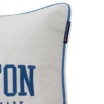 Logo Twill poszewka na poduszkę 50x50 cm - Biało-niebieski - Lexington