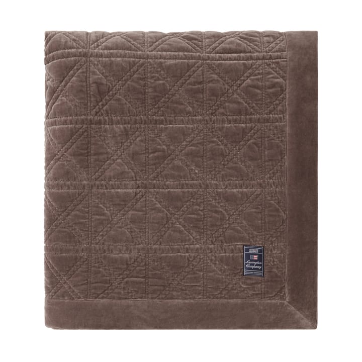 Narzuta na łóżko Rattan Quilted Velvet 160x240 cm, Brown Lexington