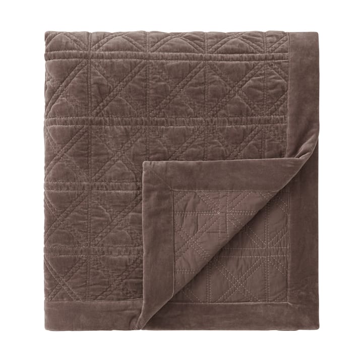 Narzuta na łóżko Rattan Quilted Velvet 160x240 cm, Brown Lexington