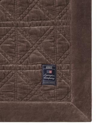 Narzuta na łóżko Rattan Quilted Velvet 160x240 cm - Brown - Lexington