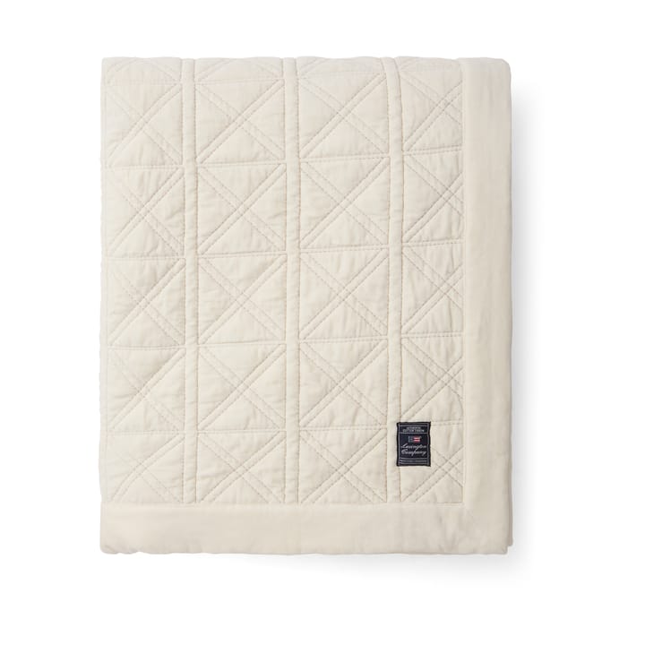 Narzuta Quilted Organic Cotton Velvet 160x240 cm - Biała - Lexington