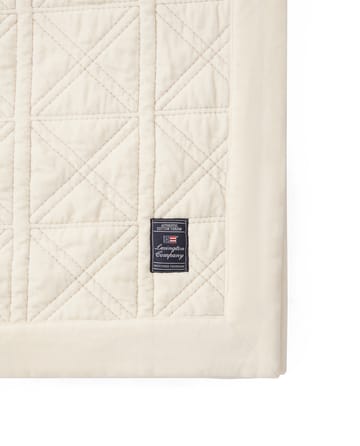 Narzuta Quilted Organic Cotton Velvet 160x240 cm - Biała - Lexington