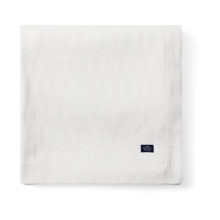 Obrus White Jacquard Cotton 150x250 cm - Biały - Lexington