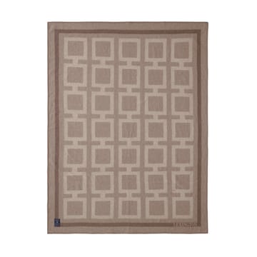 Pled wełniany Graphic Recycled 130x170 cm - Light beige - Lexington