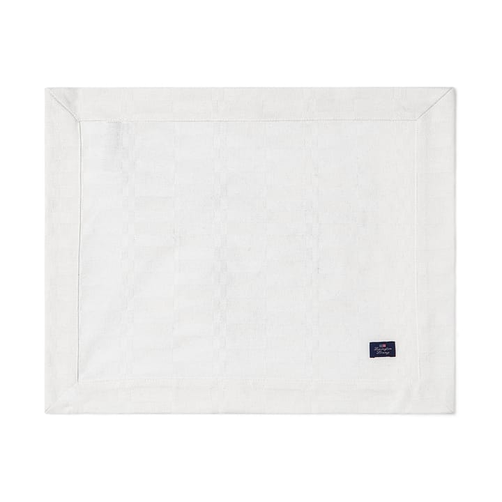 Podkładka na stół White Jacquard Cotton 40x50 cm - Biała - Lexington