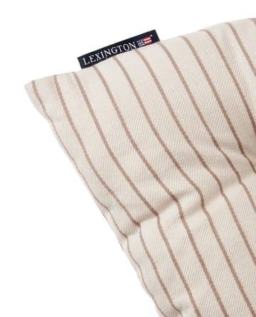 Poduszka do siedzenia Striped Recycled Cotton 40x40 cm - Beige - Lexington