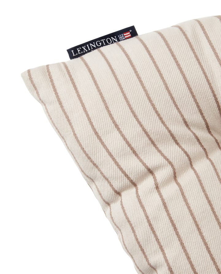 Poduszka do siedzenia Striped Recycled Cotton 40x40 cm, Beige Lexington