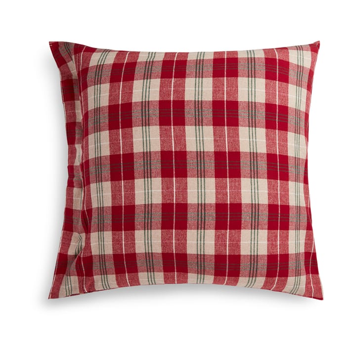 Poszewka na poduszkę Checked Cotton Flannel 50x60 cm, Czerwono-beżowo-zielono-biała Lexington