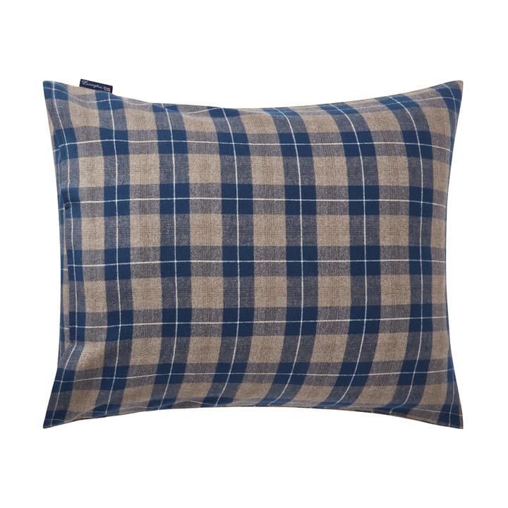 Poszewka na poduszkę Checked Flanned 50x60 cm, Denim blue-beige Lexington