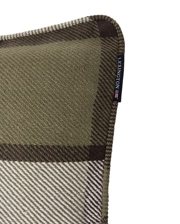 Poszewka na poduszkę Checked heavy twill 50x50 cm - Olive - Lexington